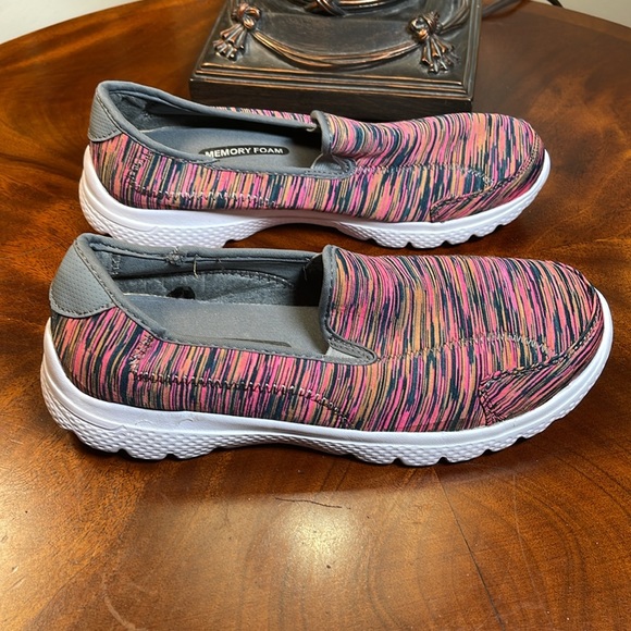 LADIES COOL WAVE MEMORY FOAM SIZE 7 Black/White\Hot Pink and Tan. - Picture 7 of 14
